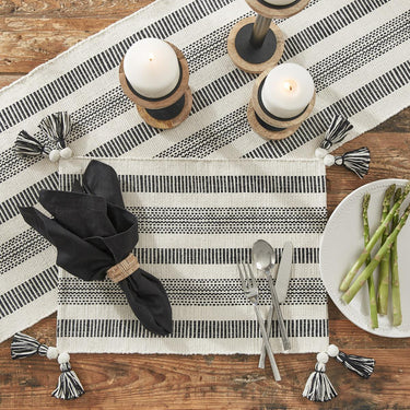 Raven Stripe Placemat Set of 4 Park Designs - The Fox Decor